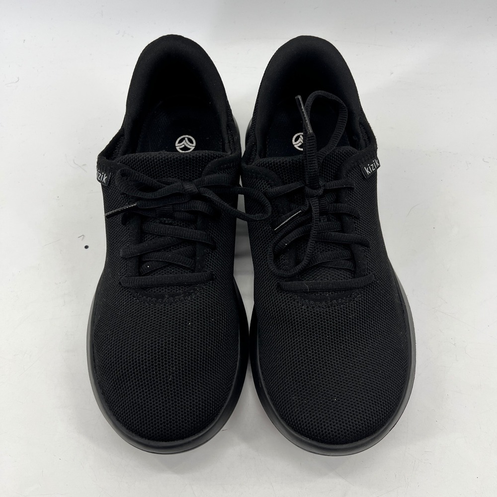 Kizik Athens Sneakers Womens 7.5 Black Hands-Free Knit Comfort Walking Shoes - Picture 6 of 10